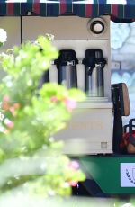 SARAH HYLAND on the Set of Modern Family in Los Angeles 08/14/2017