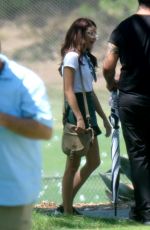 SARAH HYLAND on the Set of Modern Family in Los Angeles 08/14/2017