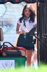 SARAH HYLAND on the Set of Modern Family in Los Angeles 08/14/2017