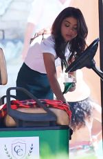 SARAH HYLAND on the Set of Modern Family in Los Angeles 08/14/2017