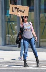 SARAH SILVERMAN Hailing a Cab in New York 08/30/2017