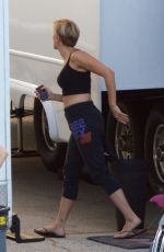 SCARLETT JOHANSSON Arrives at Basecamp in Atlanta 08/21/2017