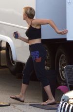 SCARLETT JOHANSSON Arrives at Basecamp in Atlanta 08/21/2017
