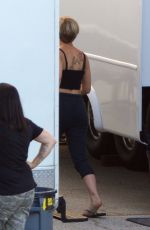 SCARLETT JOHANSSON Arrives at Basecamp in Atlanta 08/21/2017