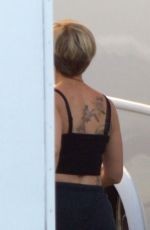 SCARLETT JOHANSSON Arrives at Basecamp in Atlanta 08/21/2017