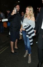 SEINNA MILLER Leaves Apollo Theatre in London 08/08/2017