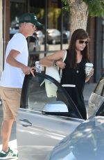 SELMA BLAIR and Ron Carlson Out for Coffee in Los Angeles 08/10/2017