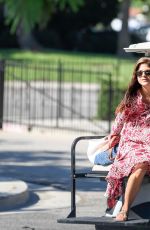 SELMA BLAIR Chauffeured in a Golf Cart in Los Angeles 08/009/2017