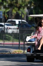 SELMA BLAIR Chauffeured in a Golf Cart in Los Angeles 08/009/2017