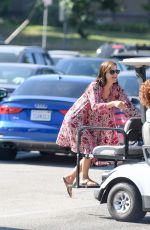 SELMA BLAIR Chauffeured in a Golf Cart in Los Angeles 08/009/2017
