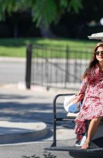 SELMA BLAIR Chauffeured in a Golf Cart in Los Angeles 08/009/2017