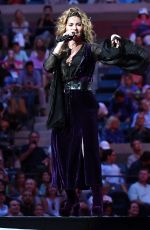 SHANIA TWAIN Performs at Arthur Ashe Stadium at Opening Night of US Open 08/28/2017