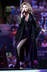 SHANIA TWAIN Performs at Arthur Ashe Stadium at Opening Night of US Open 08/28/2017