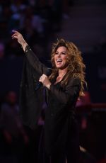 SHANIA TWAIN Performs at Arthur Ashe Stadium at Opening Night of US Open 08/28/2017