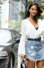 SHANINA SHAIK at 2017 Victoria’s Secret Fashion Show Casting in New York 08/21/2017