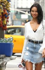 SHANINA SHAIK at 2017 Victoria’s Secret Fashion Show Casting in New York 08/21/2017