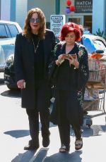 SHARON adn Ozzy OSBOURNE Shopping at Bristol Farms in West Hollywood 08/19/2017