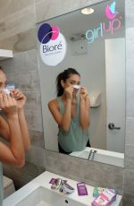 SHAY MITCHELL at Biore Tie-Dye Pore Strips to Support Girl Up Launch in New York 08/17/2017