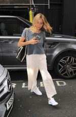 SIENNA MILLER Arrives at Apollo Theatre in London 08/04/2017
