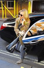 SIENNA MILLER Arrives at Apollo Theatre in London 08/10/2017