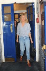 SIENNA MILLER Leaves Apollo Theatre in London 08/02/2017