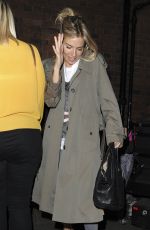 SIENNA MILLER Leaves Apollo Theatre in London 08/19/2017