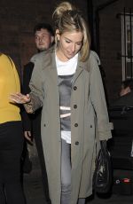 SIENNA MILLER Leaves Apollo Theatre in London 08/19/2017