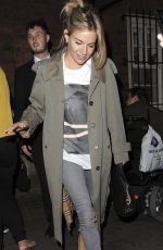 SIENNA MILLER Leaves Apollo Theatre in London 08/19/2017