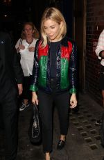 SIENNA MILLER Leaves Apollo Theatre in London 08/22/2017