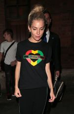 SIENNA MILLER Leaves Apollo Theatre in London 08/24/2017
