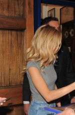 SIENNA MILLER Leaves Cat on a Hot Tin Roof Play in London 08/01/2017