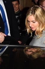 SIENNA MILLER Leaves Cat on a Hot Tin Roof Play in London 08/01/2017