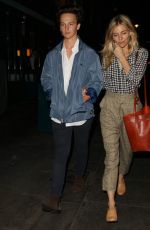 SIENNA MILLER Leaves J Sheekey Restaurant in London 08/30/2017