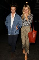 SIENNA MILLER Leaves J Sheekey Restaurant in London 08/30/2017