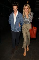 SIENNA MILLER Leaves J Sheekey Restaurant in London 08/30/2017