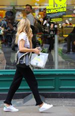 SIENNA MILLER Out and About in London 08/21/2017
