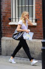 SIENNA MILLER Out and About in London 08/21/2017