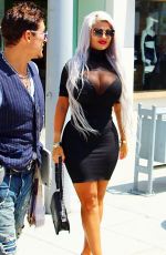 SOPHIA VEGAS WOLLERSHEIM in Tight Dress Out in Beverly Hills 08/24/2017