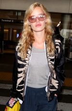 SUKI WATERHOUSE and GEORGIA MAY JAGGER at LAX Airport in Los Angeles 08/14/2017