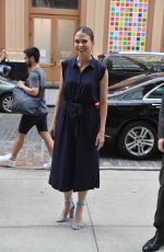 SUTTON FOSTER Arrives at Crosby Street Hotel in New York 07/31/2017