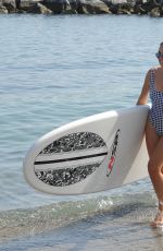 TALLIA STORM in Swimsuit Paddleboarding in Marbella 08/18/2017