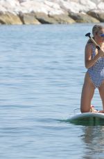 TALLIA STORM in Swimsuit Paddleboarding in Marbella 08/18/2017