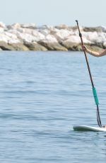TALLIA STORM in Swimsuit Paddleboarding in Marbella 08/18/2017