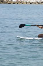TALLIA STORM in Swimsuit Paddleboarding in Marbella 08/18/2017