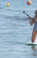 TALLIA STORM in Swimsuit Paddleboarding in Marbella 08/18/2017