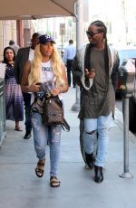 TAMAR BRAXTON Out Shopping in Beverly Hills 08/29/2017
