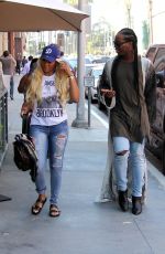TAMAR BRAXTON Out Shopping in Beverly Hills 08/29/2017