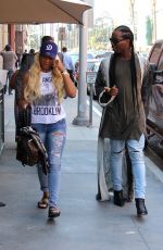 TAMAR BRAXTON Out Shopping in Beverly Hills 08/29/2017