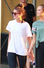 TAYLOR MARIE HILL and ROMEE STRIJD at a Gym in New York 08/24/2017