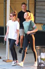 TAYLOR MARIE HILL and ROMEE STRIJD at a Gym in New York 08/24/2017